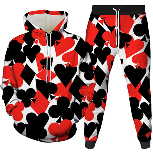 Digital Print Hoodie Set for All