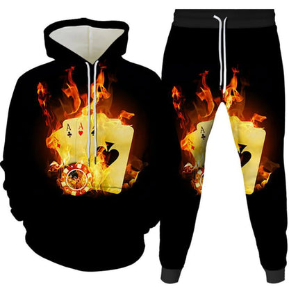Digital Print Hoodie Set for All