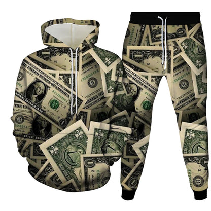 Digital Print Hoodie Set for All