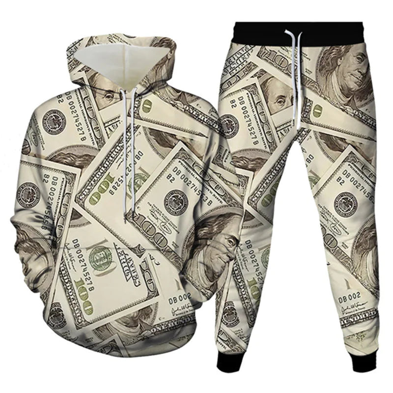 Digital Print Hoodie Set for All