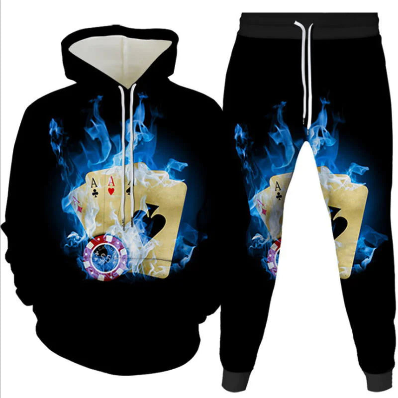 Digital Print Hoodie Set for All