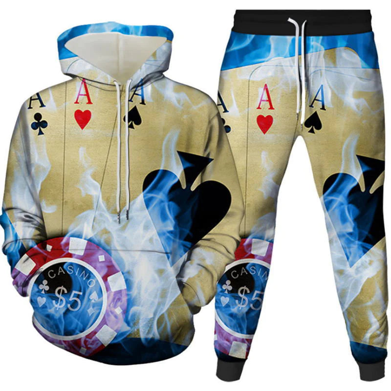 Digital Print Hoodie Set for All