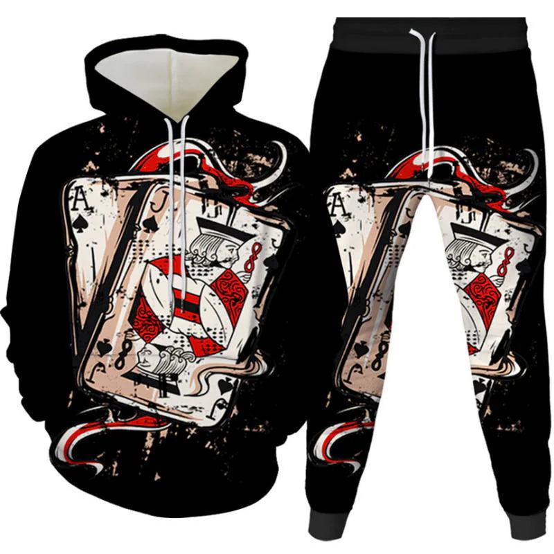 Digital Print Hoodie Set for All