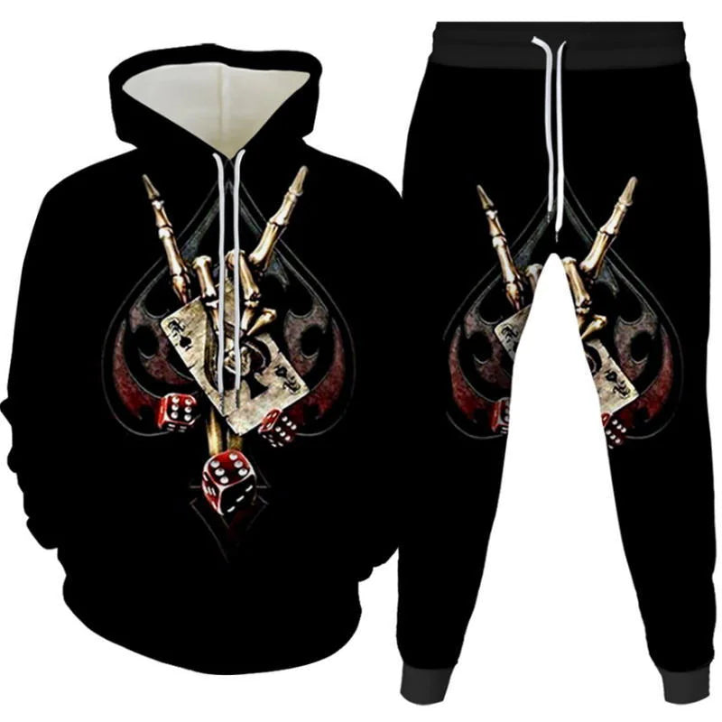 Digital Print Hoodie Set for All
