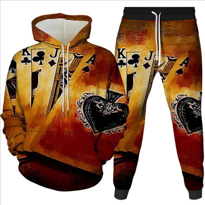 Digital Print Hoodie Set for All
