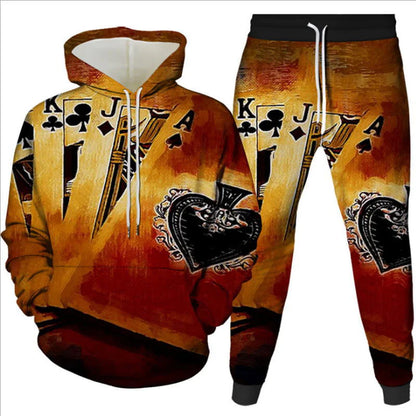 Digital Print Hoodie Set for All